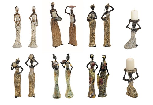 Dekofiguren afrikanische Frauen Figuren Afrika Afrikanerinnen viele Motive