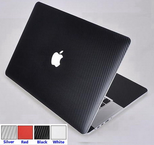 Carbon Fiber 3D Sticker Skin Cover Guard Protector fr Apple MacBook Pro 13 A1502