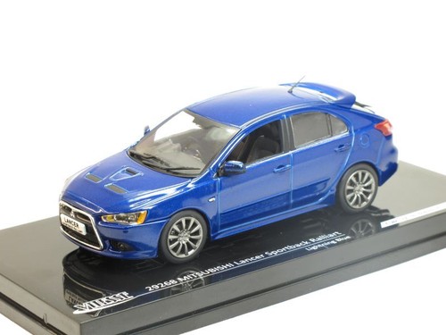 Lighting Blue 1//43 Scale model Mitsubishi Lancer Sportback Ralliart
