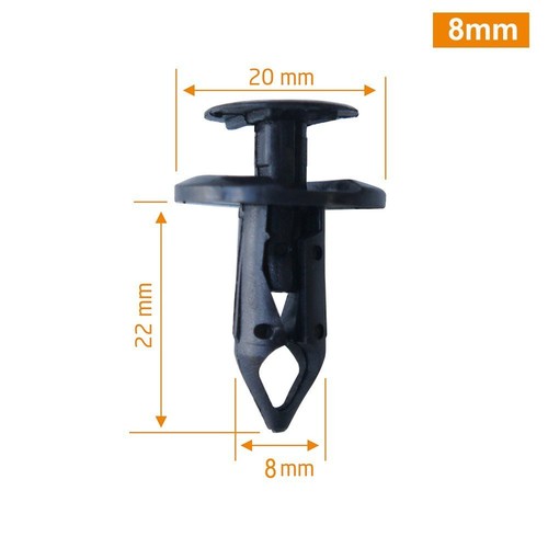 40pcs Fender Bumper Plastic Panel Fastener Push Tab Rivet Retainer Clip for GM