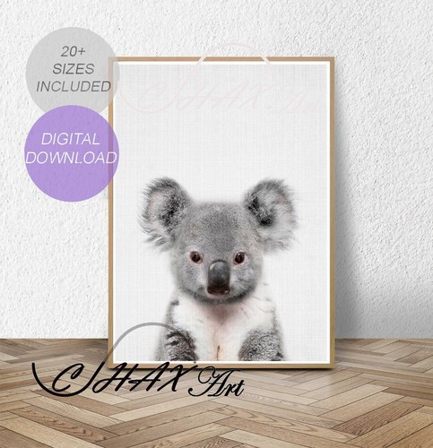 Baby Koala print.Nursery Wall Art.Woodland Decor.Animal Prints.Wall Poster.044