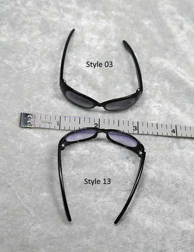1//3 1//4 BJD SD 60cm 45 sun glasses sunglasses Dollfie Black rims black lens 03