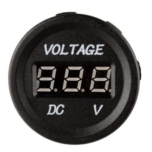 12V 24V Waterproof Car Motorcycle Red LED Digital Display Voltmeter Volt