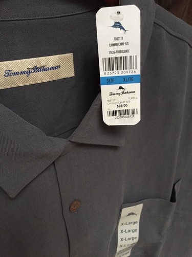 TOMMY BAHAMA MENS CAYMAN CAMP SILK SHIRT SOLID MANY COLORS XL 2XL 3XL NWT $98