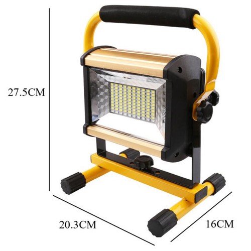 100W LED Rechargeable Cordless Work Site Floodlight Mobile Portable Camping Lamp