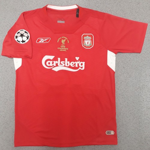 Liverpool 2004-2005 Retro Football Shirt Champions League Final ISTANBUL 05 M L