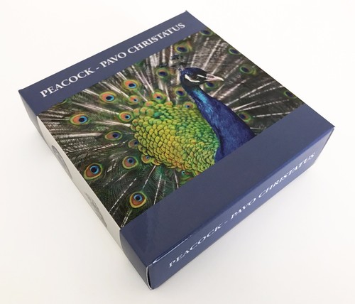 Pavo Christatus 50 g Silver Coin Cook Island 2017 Royal Delft™ Peacock