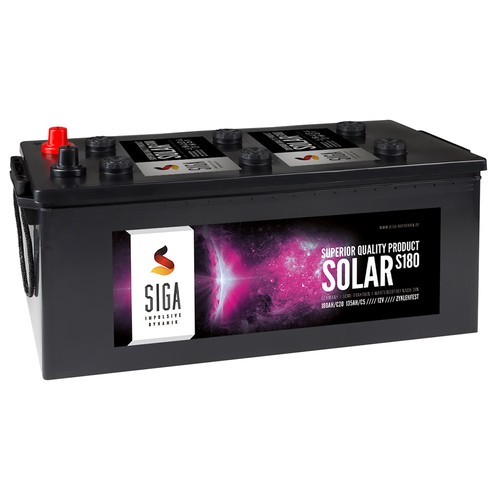 SIGA Solarbatterie 180Ah 12V Marine Solar Antrieb Beleuchtung Batterie Akku