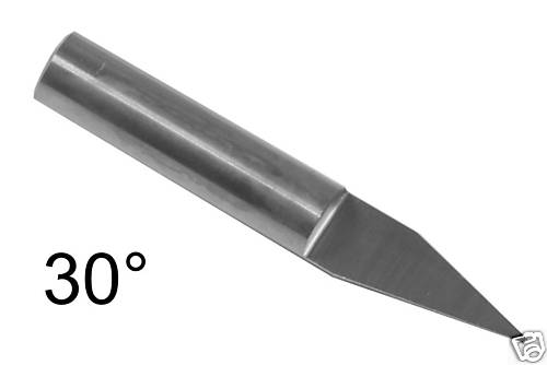 5mm V Type Hm Engraver Shaft Milling Cutter for Milling Machine CNC Ø 6x30° x 0