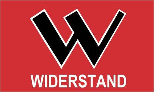 Fahne Widerstand /"W/" Deutschland Widerstandsflagge Limitierte Auflage