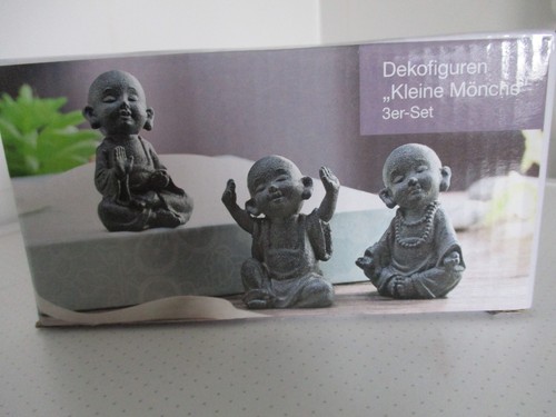 Deko /"Kleine Mönche/" 3er-Set