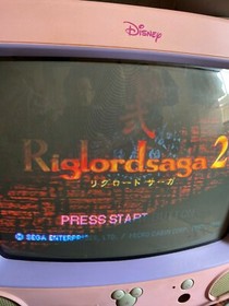 Sega Saturn Riglordsaga 1&2 Set Tested Working RPG Roll Playing GAME JAPAN