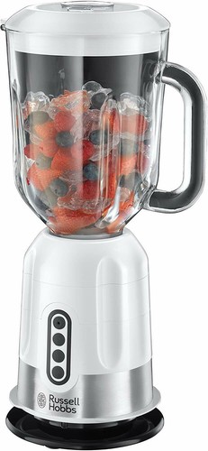 Russel Hobbs Jug Blender Glas Standmixer EasyPrep Küchenmaschine 850W weiß