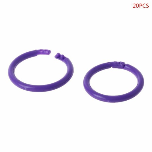20PCS Circle Loose Leaf Ring Binder Hoop For DIY Photo Scrapbook Album Book
