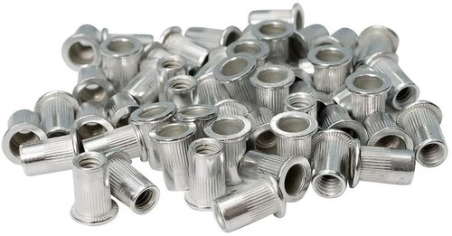 100 Pcs 1//4-20 Aluminum Flange Nutserts Rivet Nut Rivnut Nutsert