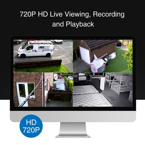 SANNCE 8CH 1080P HDMI DVR 1500TVL HD IR CCTV Video Home Security Camera System