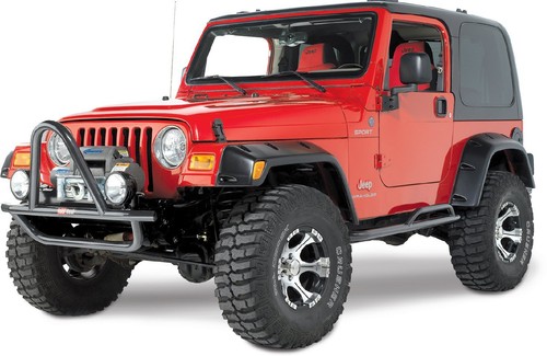 New 6/" Wide Jeep Wrangler TJ Fender Flares 1997-2006 Pocket Style Riveted 6 Pcs