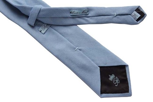 Battisti Tie Soft sky blue pure wool