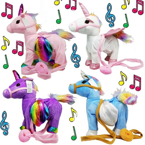 Magic Walking /& Singing Unicorn Plush Toy Doll Children Kids Birthday Xmas Gifts