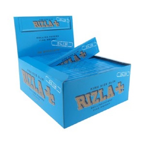 Box of 50 Rizla Blue Slim King Size Rolling Papers **Original Retail Full Box**