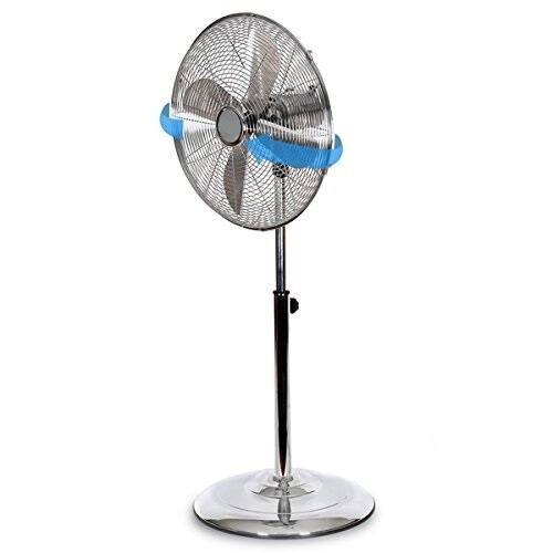 funzionamento silenzioso Ventilatore piedistallo in metallo 3 velocità 16 Inch Ventola di Raffreddamento Oscillante