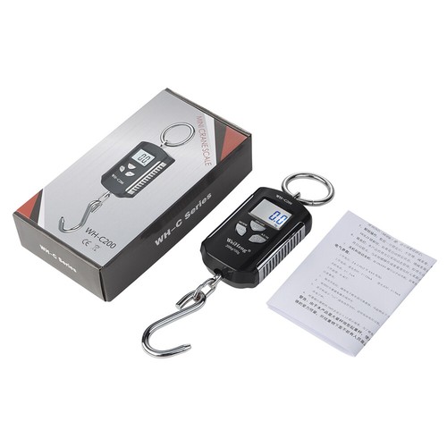 WeiHeng Digital Electronic Luggage Fishing Postal Hanging Scale Hook 200KG T7M9