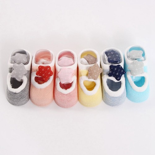 Baby Girls Boys Anti-slip Socks Cartoon Newborn Slipper Shoes Boots Months Lizzj