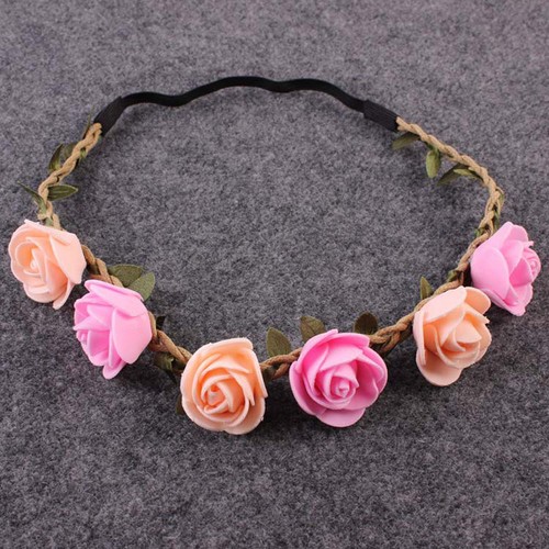 Baby Girls Kids Toddler Bow Hairband Headband Adjustable Flower Head Wrap
