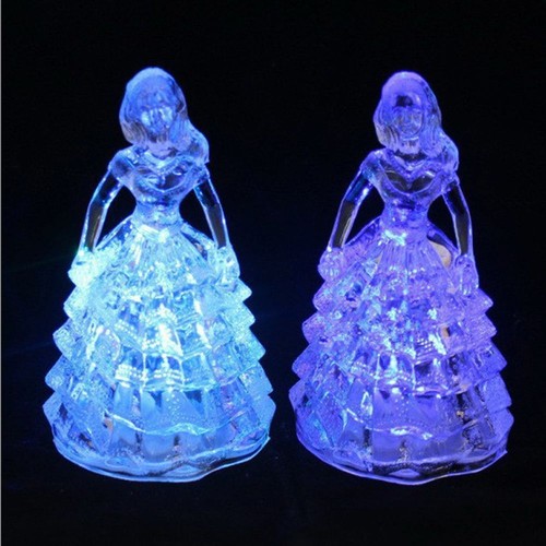 7 farbwechsel kleine prinzessin led nachtlicht kinder spielzeug licht geschenke