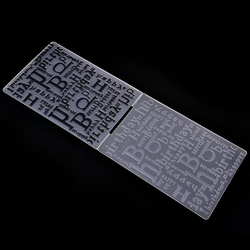 Happy Birthday Plastic Embossing Folders for DIY ScrapbookingPaperCardMakinHGUK