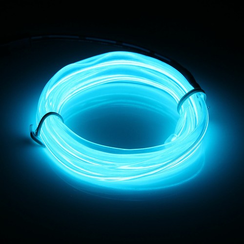 Controller 1-5M LED EL Wire Neon Glow Rope Tube Strip Light Car Dance Party