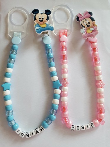 Reborn Dummy Clips Pink or Blue With Mam Adapter