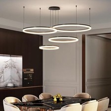 Mikeru Living Room Pendant Lights, 30+40+60+80CM Adjustable Pendant Light