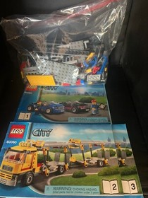 LEGO City Great Vehicles Car Transporter Set 60060 *98% COMPLETE* NO BOX