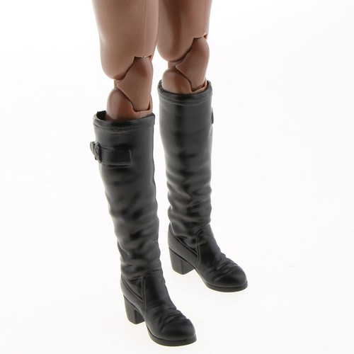 1:6 Scale Accessory Black Boots for 12/'/' Action Figure Hot Toys Sideshow #2