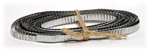 Metal Corrugated Rust or Galvanized Ribbon .25/" x 15 ft Wedding Christmas Crafts