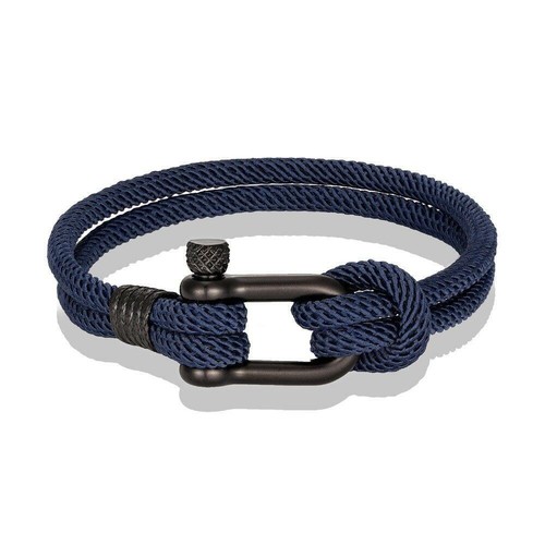 Mkendn Men U Shape Survival Bracelet Outdoor Camping Rescue Emergency Rope Brace