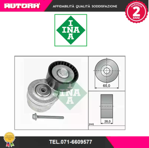 MARCA-INA Cinghia Poly-V Alfa Romeo-Fiat-Lancia 534010120 Tendicinghia