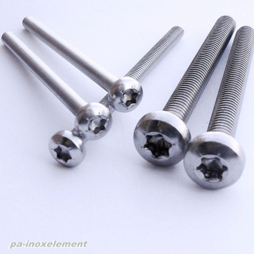5 m3 m4 m5 m6 lentes cabeza a2 Lentes tornillos din 7985 TORX acero inoxidable v2a m2 m2