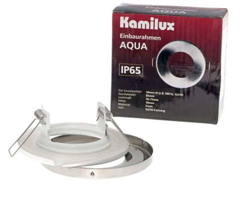 Badeinbaustrahler Deckenspots LED IP65 GU10 Feuchtraum Außenleuchte AQUA 230V