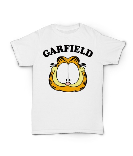 Quality T-shirt Short Sleeve Top Garfield Face Funny Kids Boys