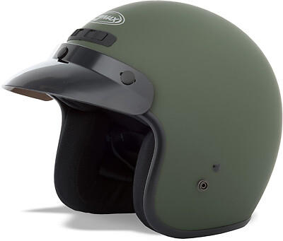 GMAX GM2 Open Face Solid Helmet 3//4 Youth Sizes ATV Motorcycle