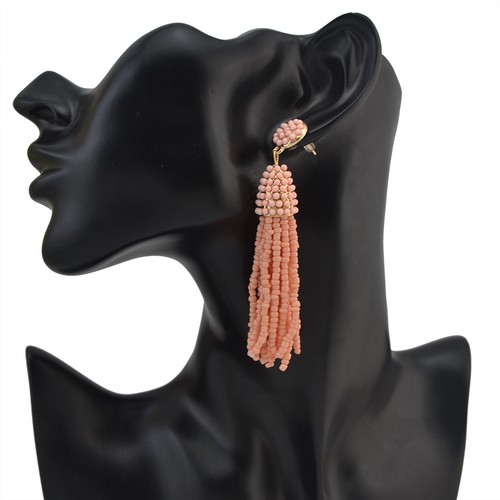 Long seed beads Tassel Dangle//Drop Boucles D/'oreille Femmes Fille Cadeau Bijoux