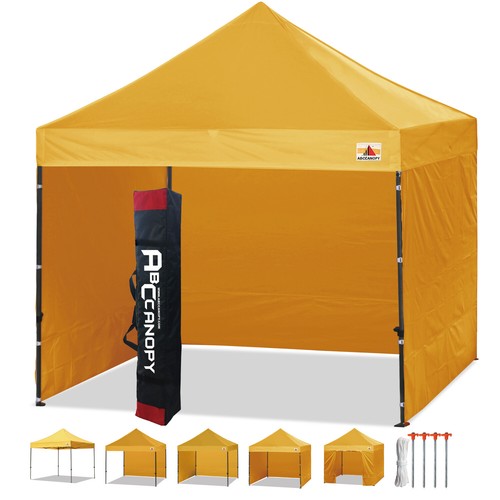 ABCCANOPY 3x3 Pop Up Gazebo Commercial Tents Market stall with 4 Removable walls
