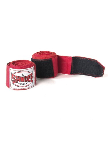 Sandee Hand Wraps 5M Red Stretch Boxing Muay Thai Kickboxing Striking MMA