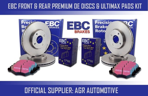 REAR DISCS AND PADS FOR MERCEDES-BENZ CLK C209 CLK240 2.6 2002-05 EBC FRONT