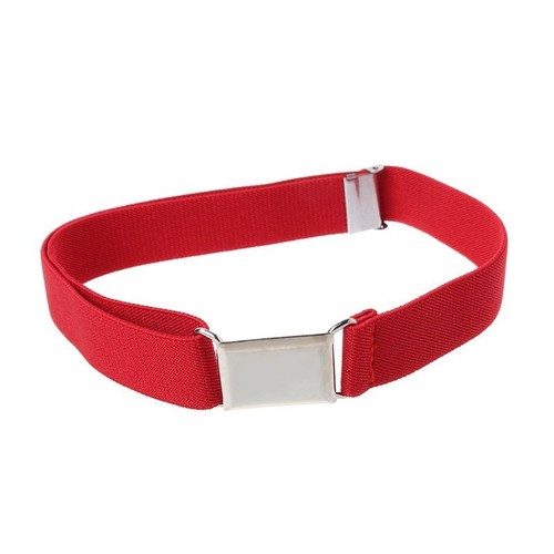Unisex High Elastic Canvas Belts for Boys Girls trap Belt Kids Adjustable Solid