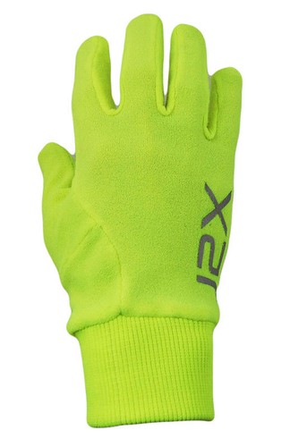 J2X Fitness Hi Viz Running Gloves High Visibility Yellow