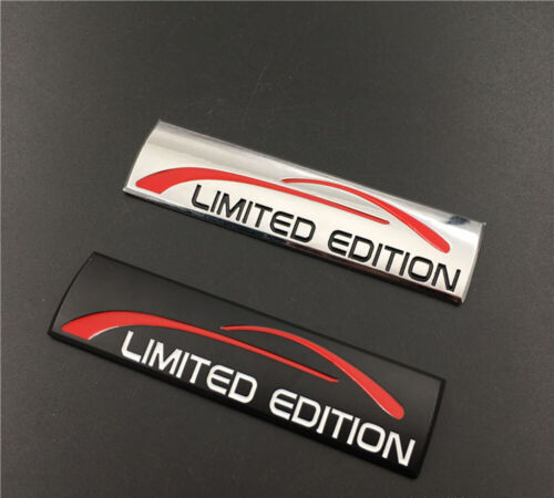 Silver LIMITED EDITION Chrome Metal Limited Badge Rear Emblem Badge Sticker