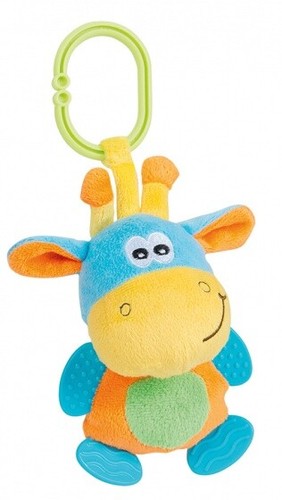 Kuscheltier Giraffe Junior 18 cm Plüsch gelb